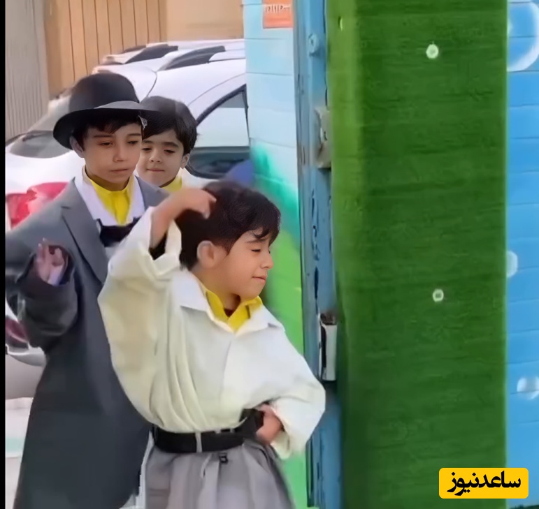 (ویدئو) تمرین «بابا شدن» در مهدکودک؛ این کوچولوهای با نمک رو از دست ندید!