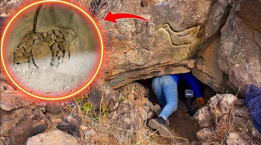 (ویدئو) لحظه کشف 7 گنج باستانی و پر از طلا توسط یک شکارچی آماتور خوش شانس