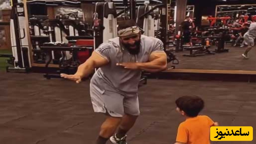 روحیه بالای هادی چوپان بعد از مسترالمپیا با هنرنمایی زیبای مازندرانی در باشگاه/ ماشاءالله قهرمان چشم نخوری😍+فیلم