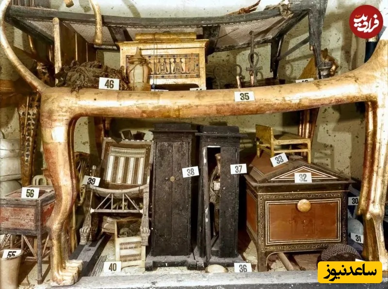 برخی از اشیاء کشف شده در مقبره فرعون توتعنخآمون