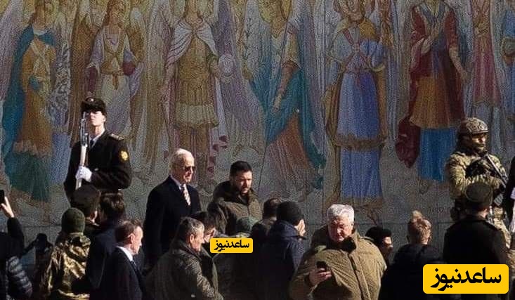 استقبال زلنسکی از بایدن در کی‌یف