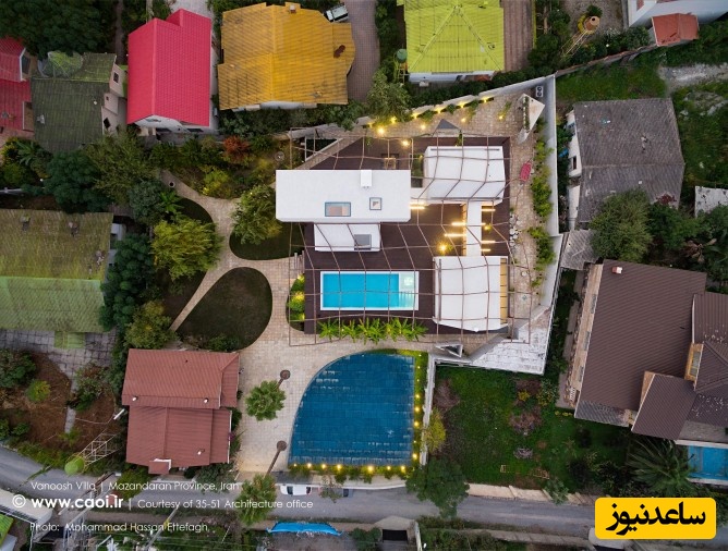 منحصربفرترین خانه ویلایی مازندران که با معماری خاص و رویایی خود جوایز ریز و درشت ایران و جهان را درو کرد/ عجیب ولی بسیار زیبا