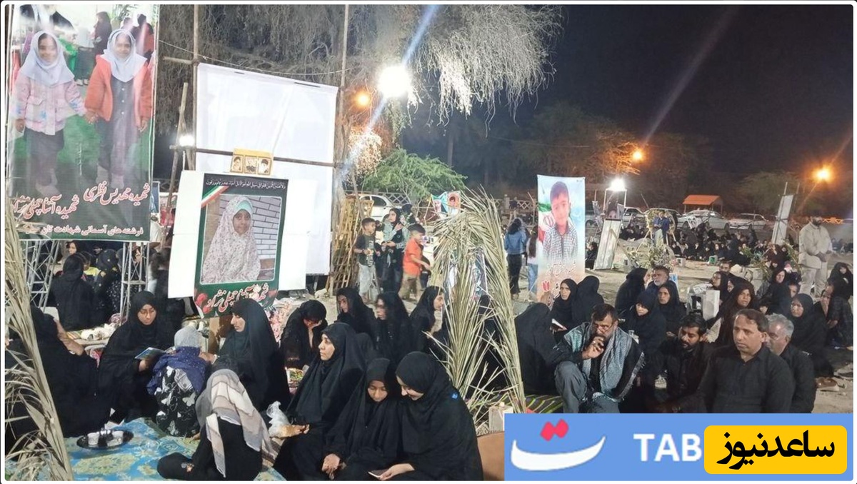  شب قدر مینابی‌ها در جوار مزار شهدای دانش آموز