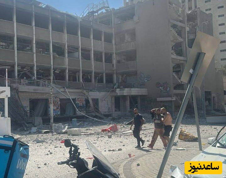 موشک‌های ایرانی، اراضی اشغالی را در هم کوبیدند!+ویدیو