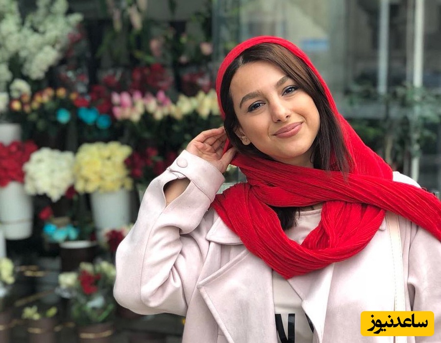 ژست دلبرانه جوانه دلشاد بعد از تغییر رنگ و مدل موی خود