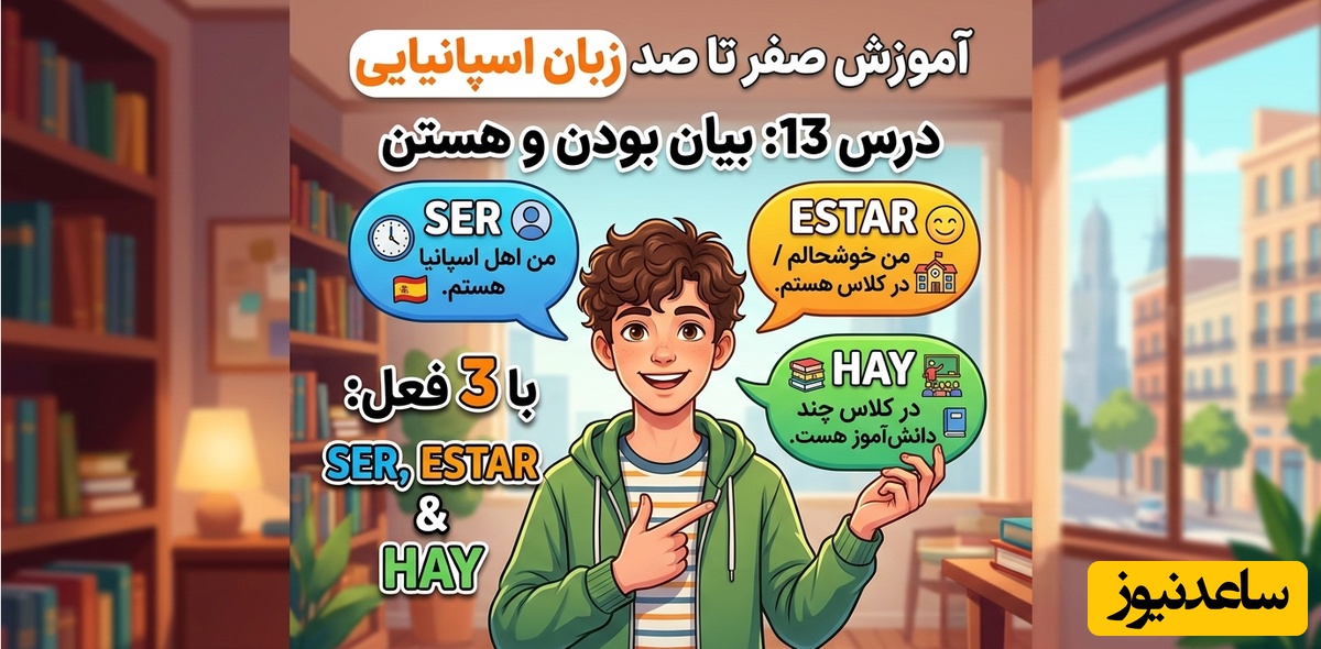 آموزش صفر تا صد زبان اسپانیایی؛ درس 13: بیان بودن و هستن با 3 فعل Ser, Estar & Hay