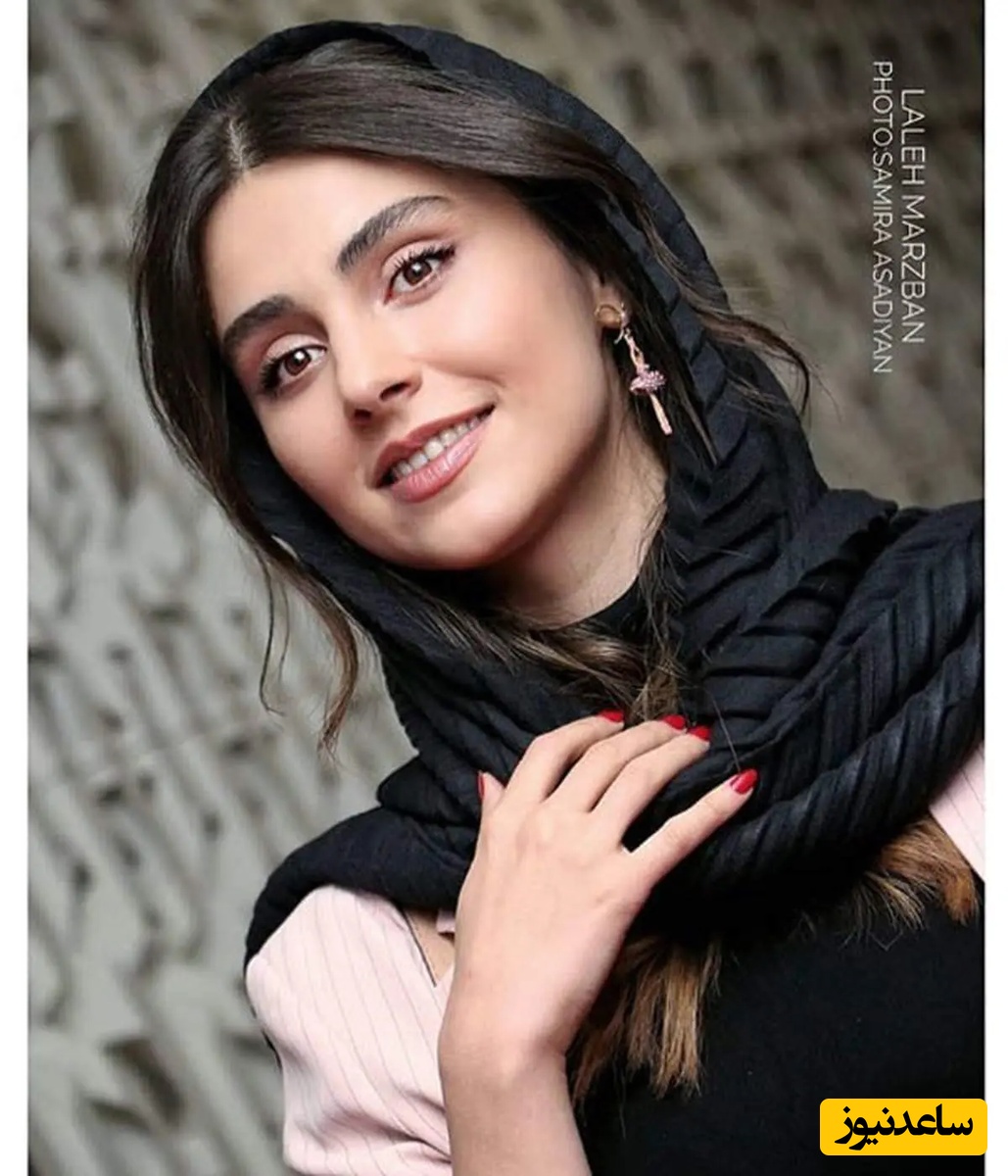 عکس لو رفته از لاله مرزبان در باشگاه با لاک های خوشرنگ قرمز😍😍😍