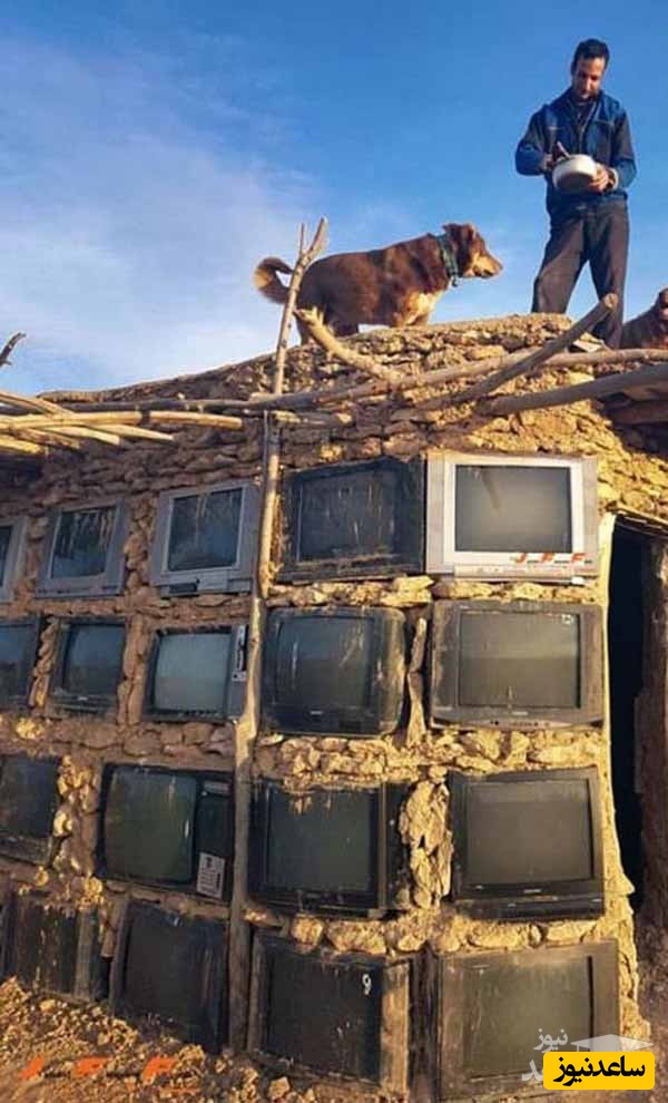 تصویر خانه‌ای با دیوار تلویزیونی