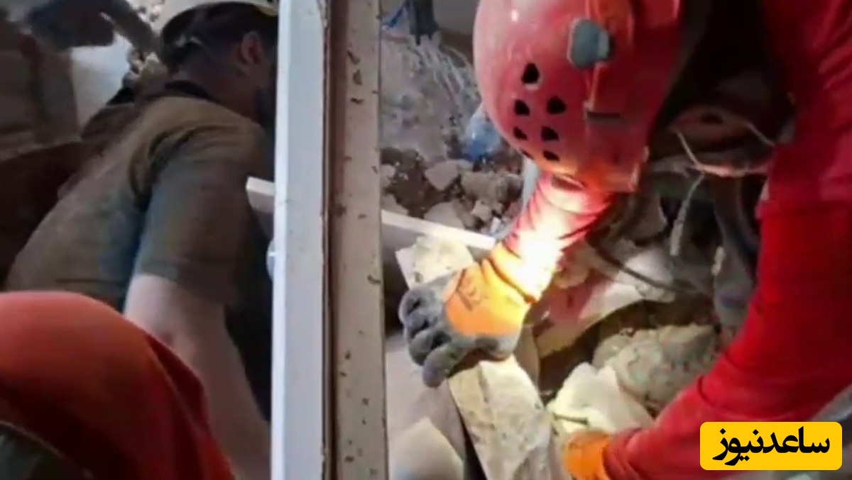 تصاویری نفسگیر از زنده پیدا شدن مجروحان حملات تروریستی رژیم صهیونی با تلاش تیم‌های امدادی+ویدیو