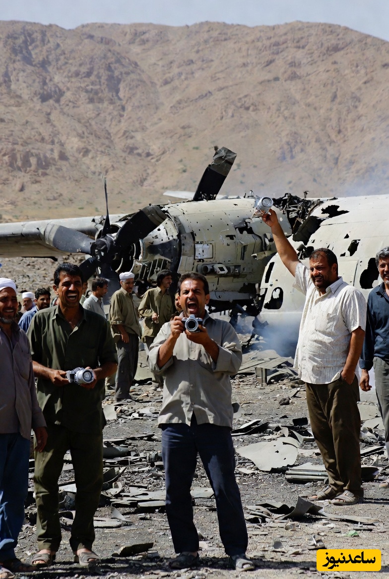 عاقبت هرکول آمریکایی در ایران؛ شوخی بامزه مردم با لاشه هواپیمای C-130 آمریکا+فیلم