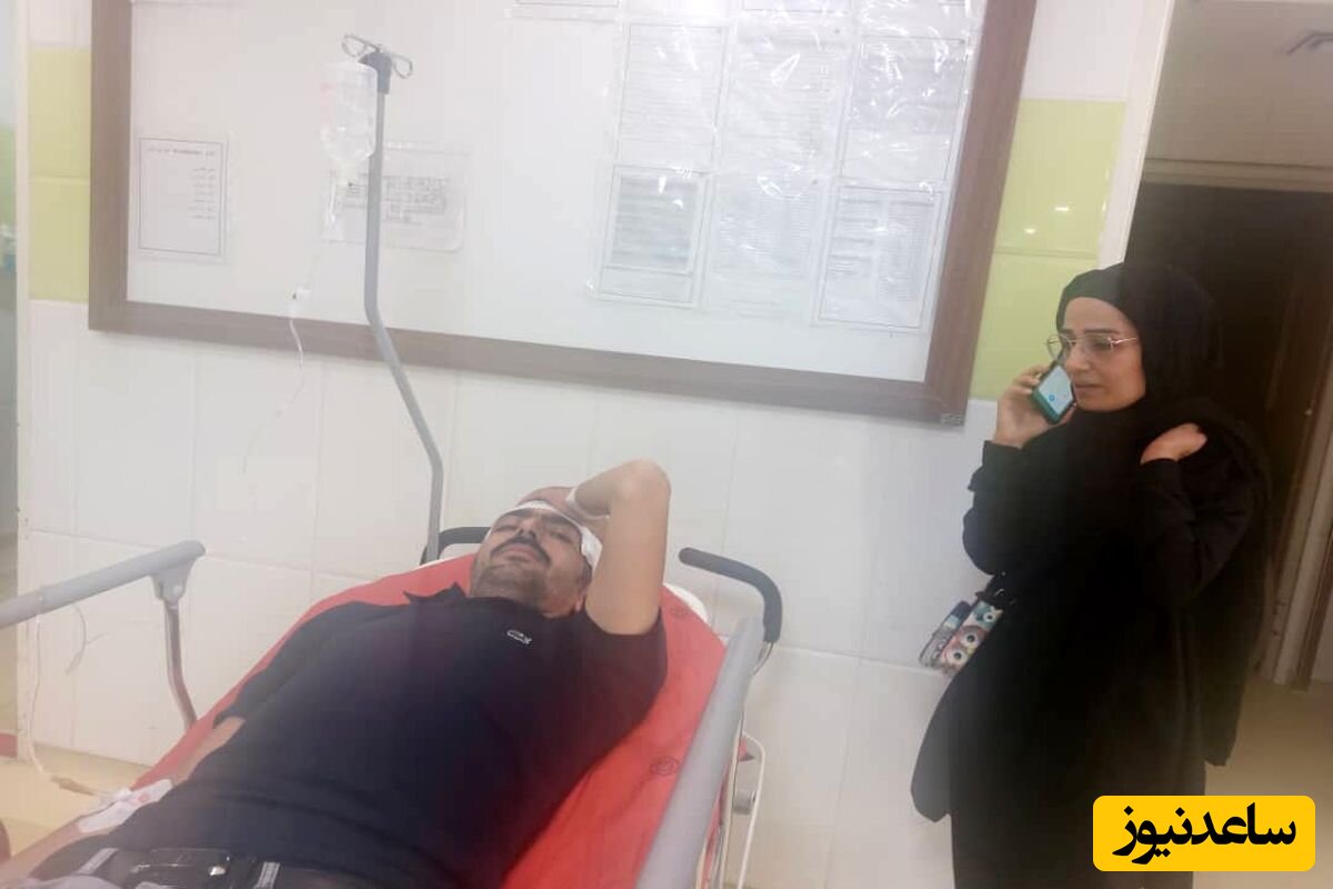 خبرنگار ورزشی که در ورزشگاه نارنجک خورد و مجروح شد+ویدیو