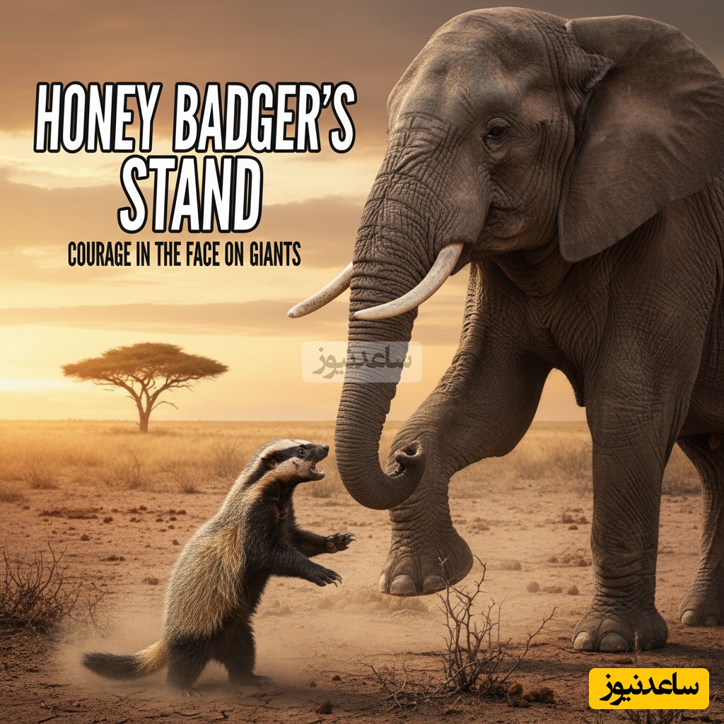 (ویدئو) مستند حیات وحش/ «راز بقا» در زیمباوه؛ رودررویی باورنکردنی و شجاعانه گورکن عسل‌خوار با فیل