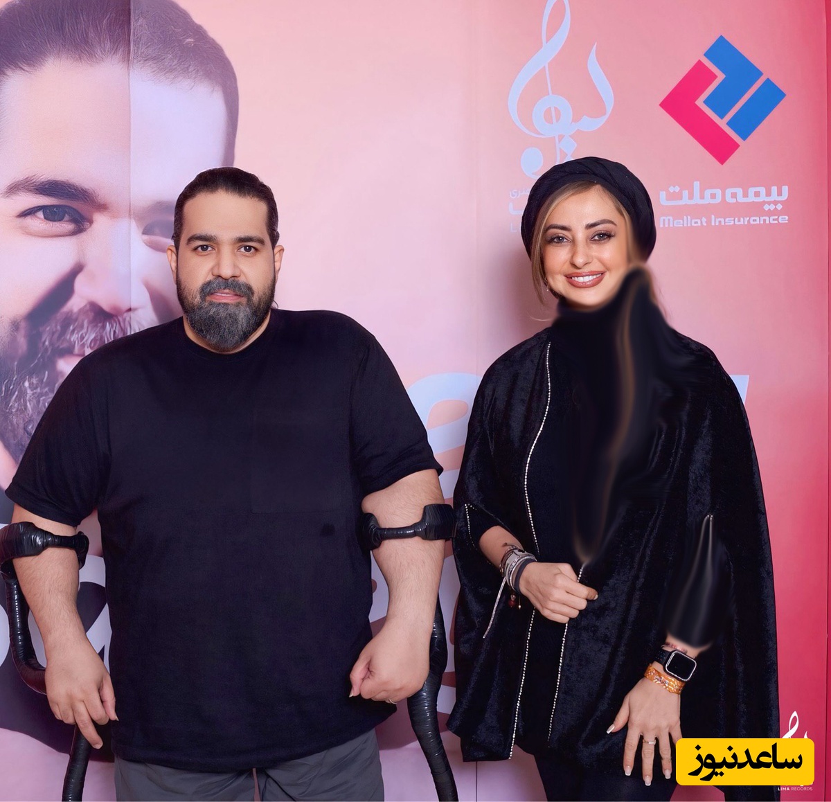 نفیسه روشن و رضا صادقی