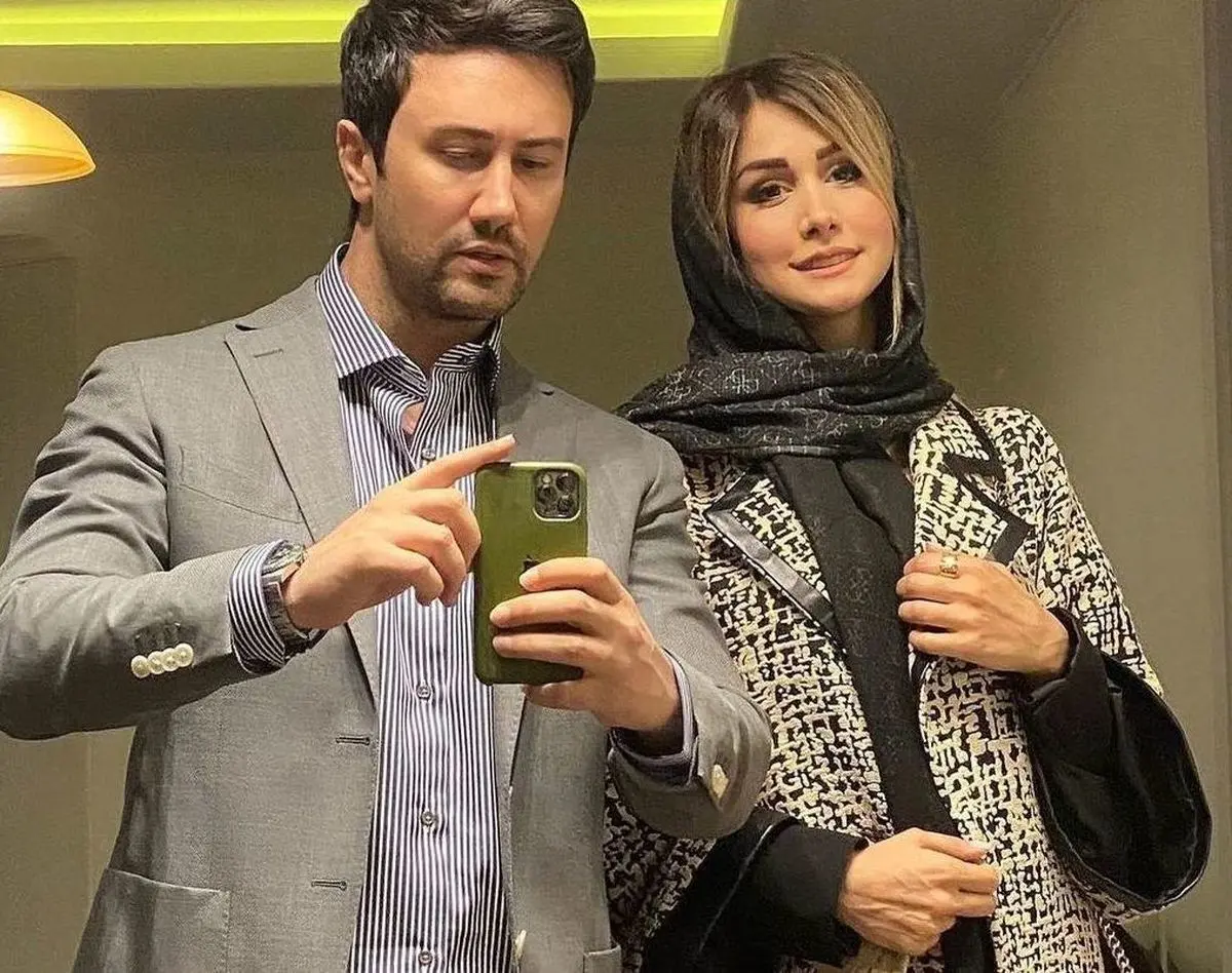 قاب عاشقانه همسر و دختر شاهرخ استخری در خانه فوق لوکس + عکس