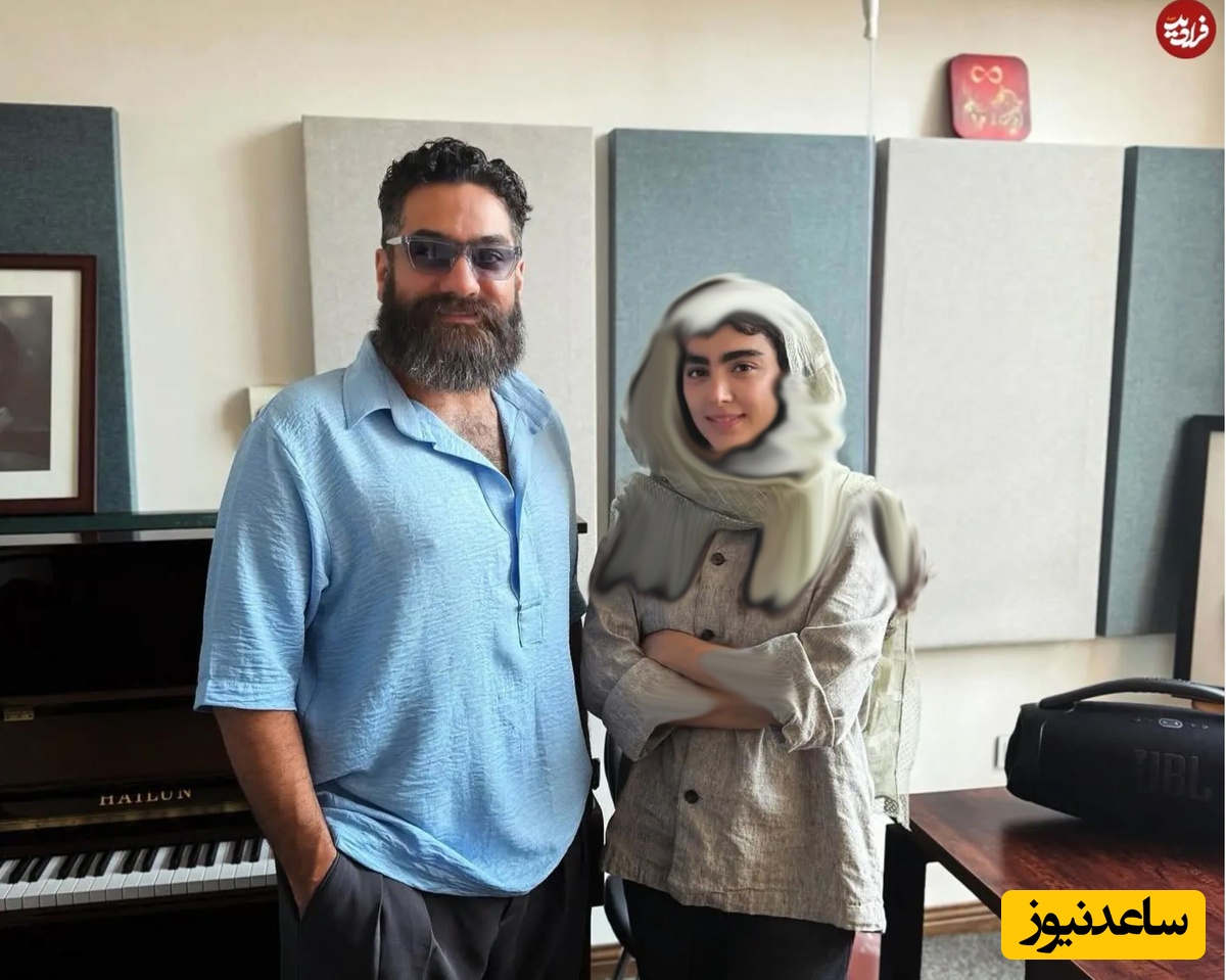 سنا حسینی در کنار علی زندوکیلی