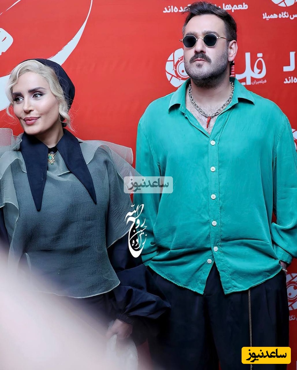 درخشش بی‌نظیر الناز شاکردوست با تیپ و استایل دراماتیک در اکران «کج پیله»/ نگاهی به اوت فیت الگانت خانوم بازیگر با آستین‌های پفی