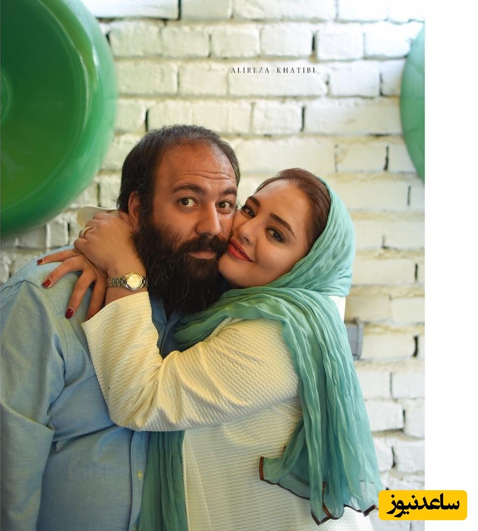 عکس جذاب و عاشقانه نرگس محمدی و همسرش با ژست متفاوت از پشت شیشه های یک رستوران زیبا/ ایشالا به پای پیر بشین+عکس