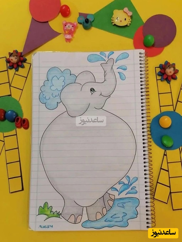 نقاشی دفتر مشق