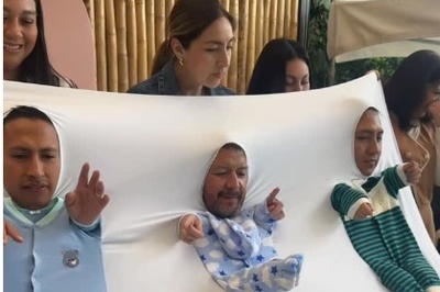 اگه فکر میکنین جشن تعیین جنسیت فقط ترکوندن بادکنکه سخت در اشتباهید؛ ابتکار بامزه عمه و عموهای نی‌نی برای سرگرم کردن مهمانان در مراسم حسابی پربازدید شد+ویدیو