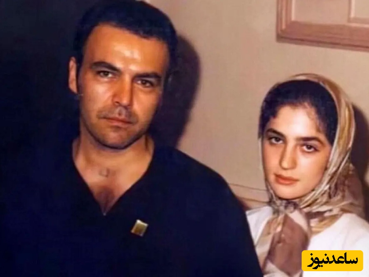 «عسل بدیعی، همسر دوم فریبرز عرب‌نیا» در 3 سالگی در کنار خواهرش غزل