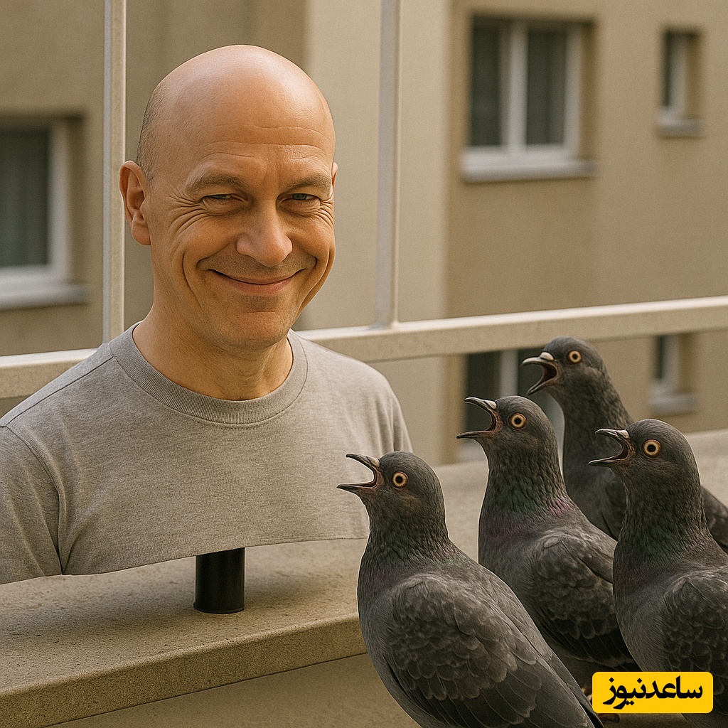 ابتکار خلاقانه و شوکه‌کننده یک مرد برای جلوگیری از نشستن پرنده‌ها روی بالکن، این دیگه دست شیطون رو از پشت بسته / رفتن جای دیگه برای خرابکاری پیدا کنند 🤣