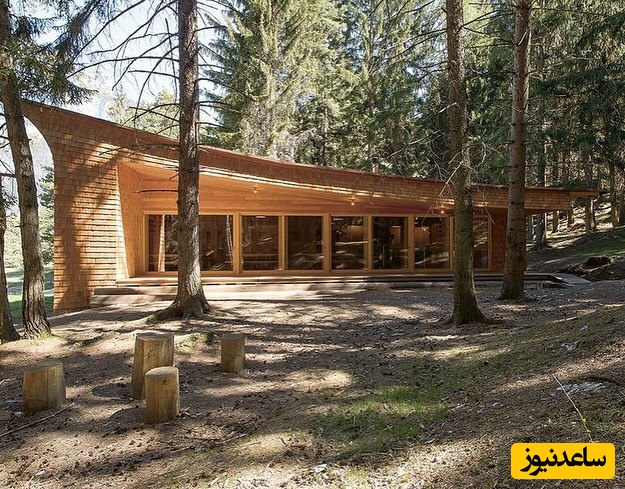 شاهکار باورنکردنی معماری چوب در قلب سوئیس؛ جادویی که چشم ازش برنمی‌داری+ ویدئو