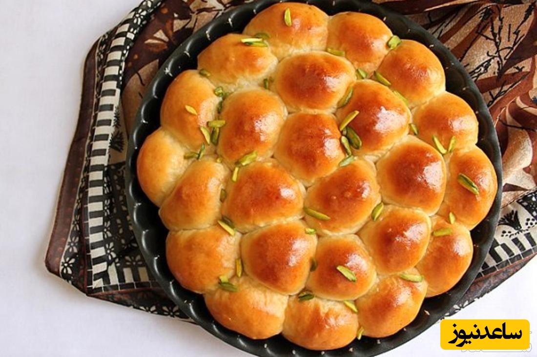 طرز تهیه نان کندوی مغزدار و خوشمزه عربی+ عکس