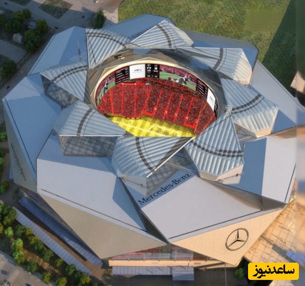 (ویدیو) استادیوم فوتبال مرسدس بنز در آتلانتا آمریکا یک شاهکار مهندسی با سازه‌ی متحرک/ بنز با این استادیوم دنیارو شرمنده کرده🤩