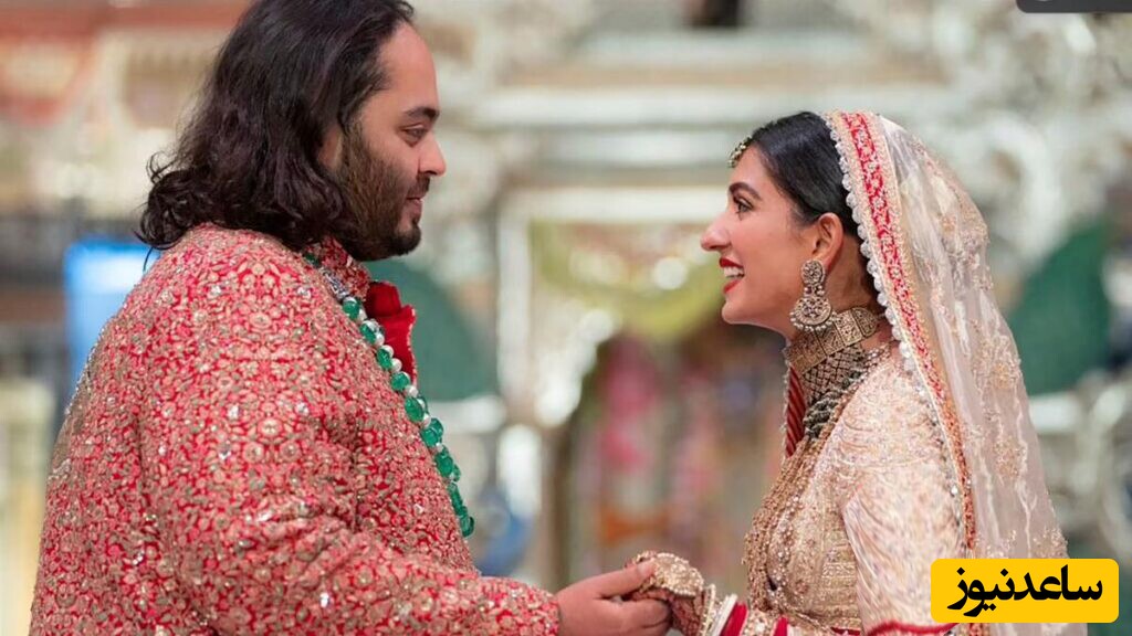 عروسی مولتی میلیاردی هندی با 14 هزار نفر مهمان و زیبایی خیره کننده لباس عروس + تصاویر