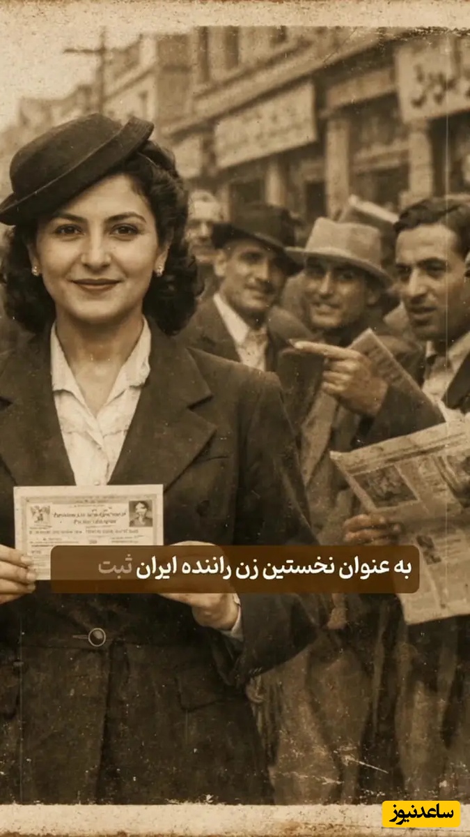 اولین بانوی ایرانی که گواهینامه رانندگی گرفت را بشناسید / وقتی میگیم ایرانی ها 100 هیچ از همه جلوترن یعنی این! +فیلم