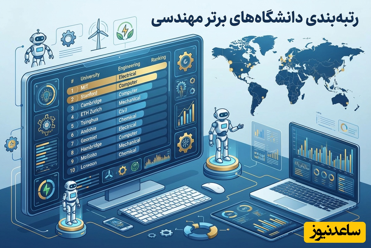تایمز 2026: دانشگاه‌های برتر ایران در رشته های مهندسی / شریف پیشتاز با رتبه 139