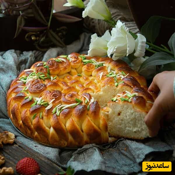 روش خاص پخت نان رمضان تبریزی برای اینکه بافت پنبه ای و نرمی داشته باشه