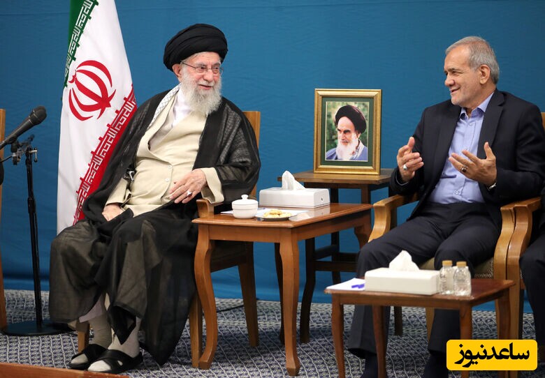 (+فیلم) نظر صریح آیت الله خامنه ای درباره ورود سرمایه گذاران آمریکایی به خاک ایران از زبان مسعود پزشکیان