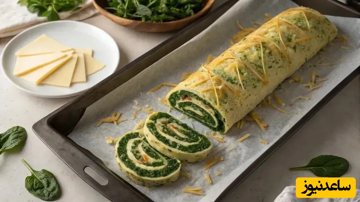 طرز تهیه رولت اسفناج و پنیر؛ جایگزین سالم و خوشمزه پیتزا