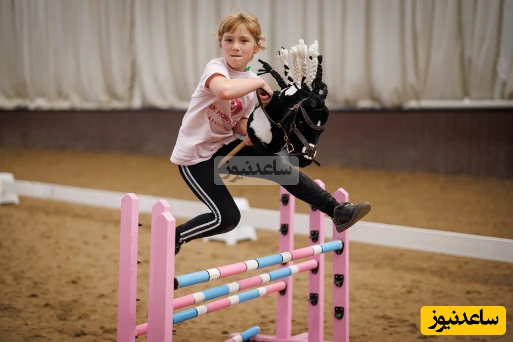 اسب سواری بانمک و بامزه به سبک کودکان اوتیسم!+ تصاویر