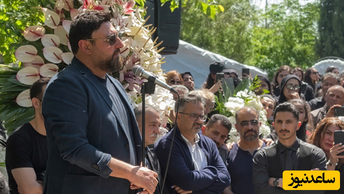 صحبت های زیبای محمد علیزاده در مراسم چهلم حمید هیراد: او محترم و با ادب بود و همیشه لبخند به لب داشت+فیلم