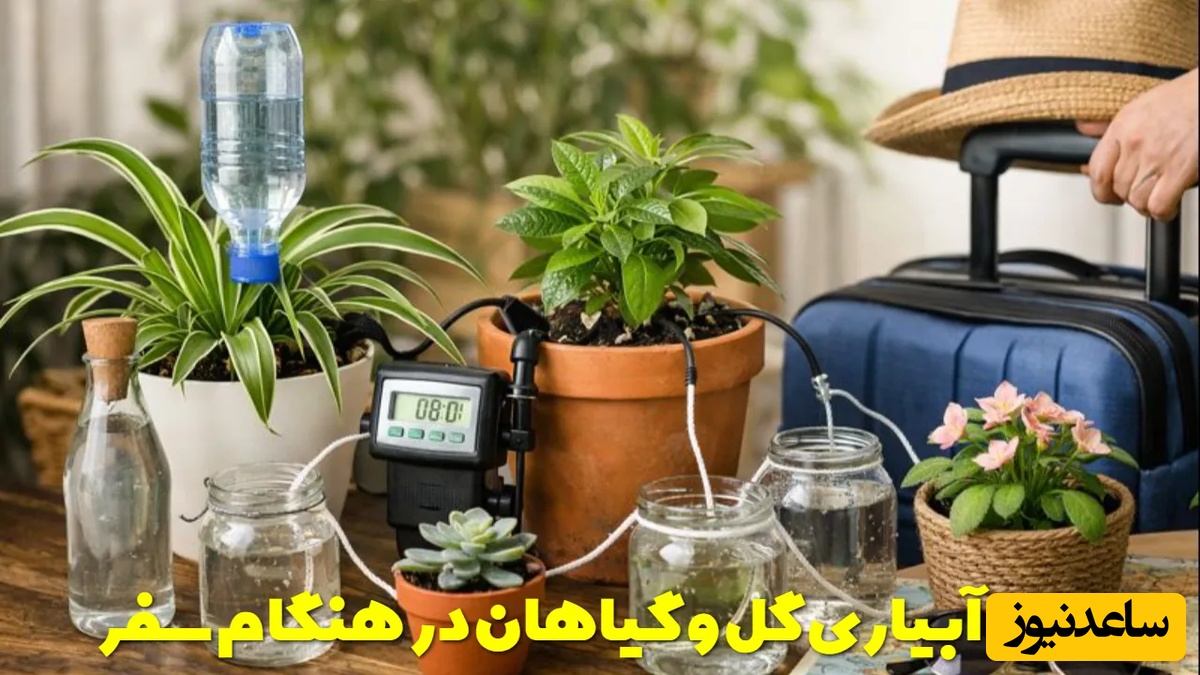 بهترین روش آبیاری گیاهان آپارتمانی در سفر / با این ترفند، گیاهانتو تنها نذار!