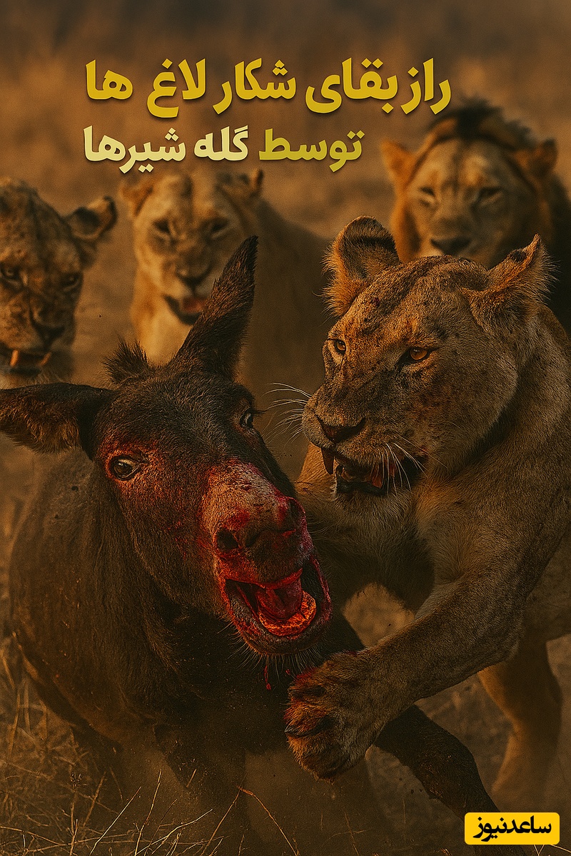 ویدئوی حیات وحش روز؛ این ماجرای راز بقا: نبرد نفسگیر الاغ‌های بخت برگشته و گله‌ی شیرها!