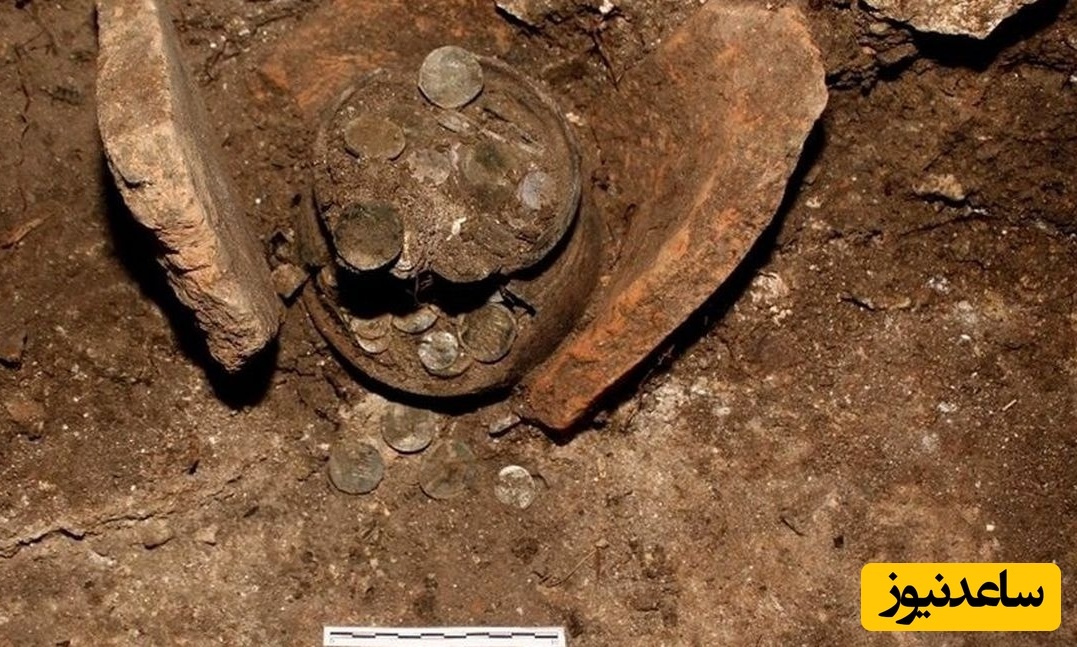 «کوزۀ سکّه‌های روم باستان» از زیر خاک‌های کنار رودخانه بیرون آمد