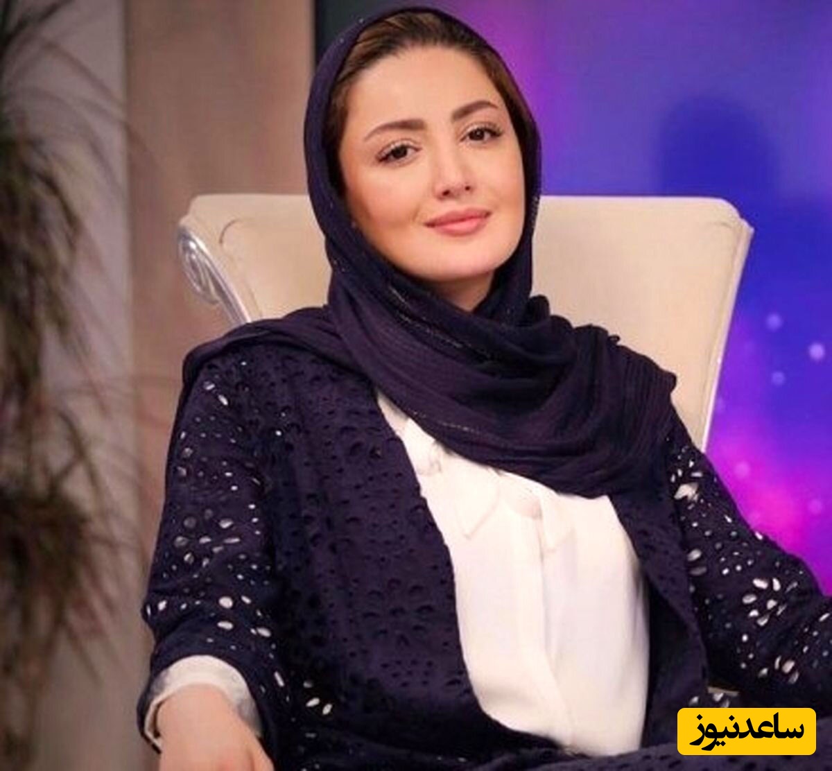 شیلا خدادا و همسرش در کنار سعید معروف، بازیکن تیم ملی والیبال