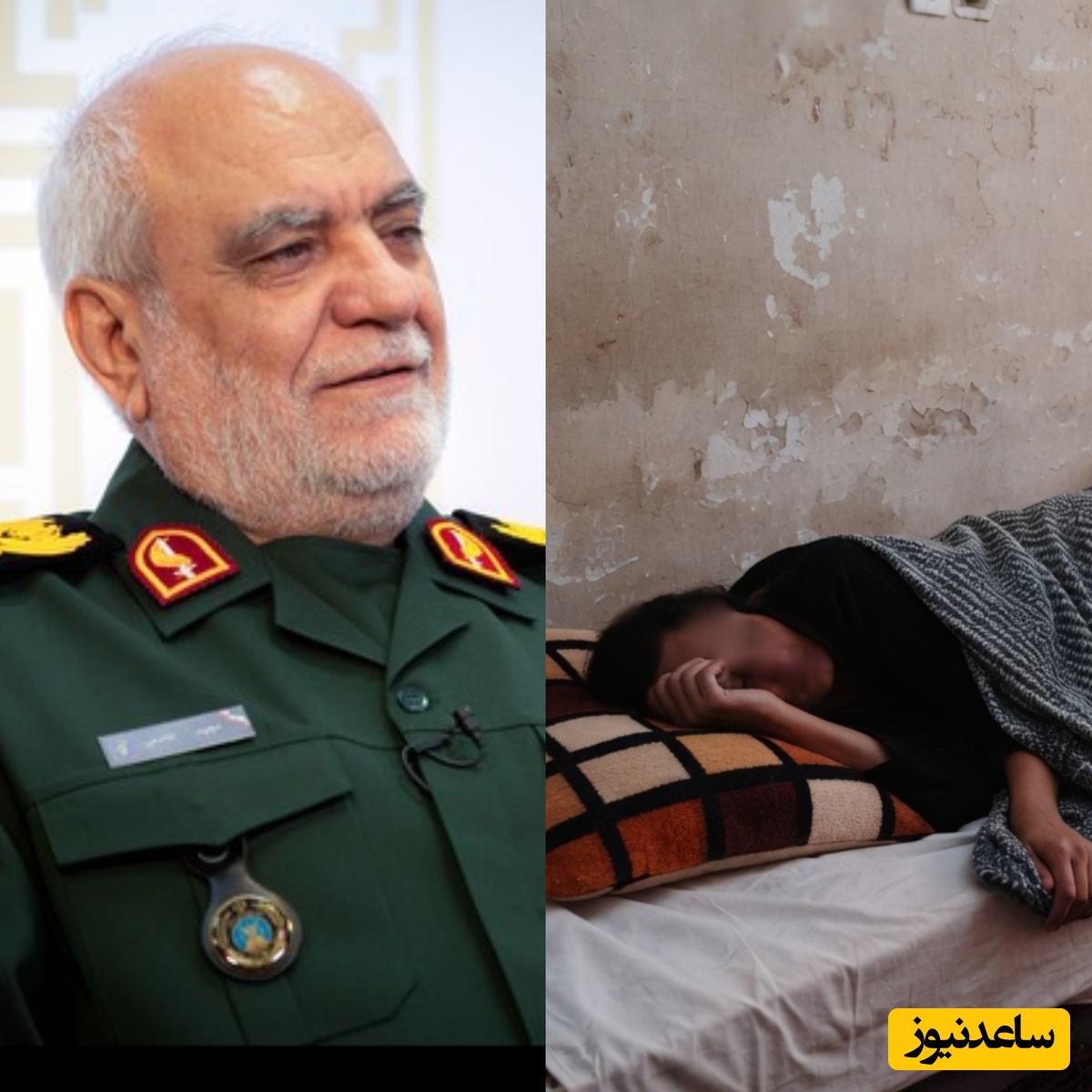 منزل محقر و ساده مادر سردار شهید مجید خادمی در شیراز؛ خانه‌ای با دیوارهای گچی و بدون رنگ و مادری که 10 سال است حرف نزده...+فیلم