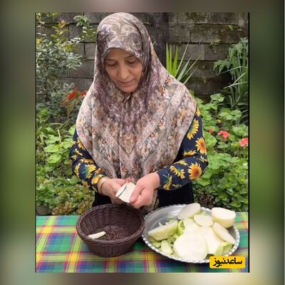 آموزش زرشک پلو با مرغ عروسی در طبیعت سرسبز با هنر آشپزی بانوی ایرانی+فیلم /این غذا خوردن داره😍