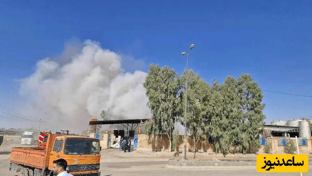 ببینید؛ صحنه آخرالزمانی انفجار شرکت پالایش نفت ایوانکی سمنان / خدا رحم کنه