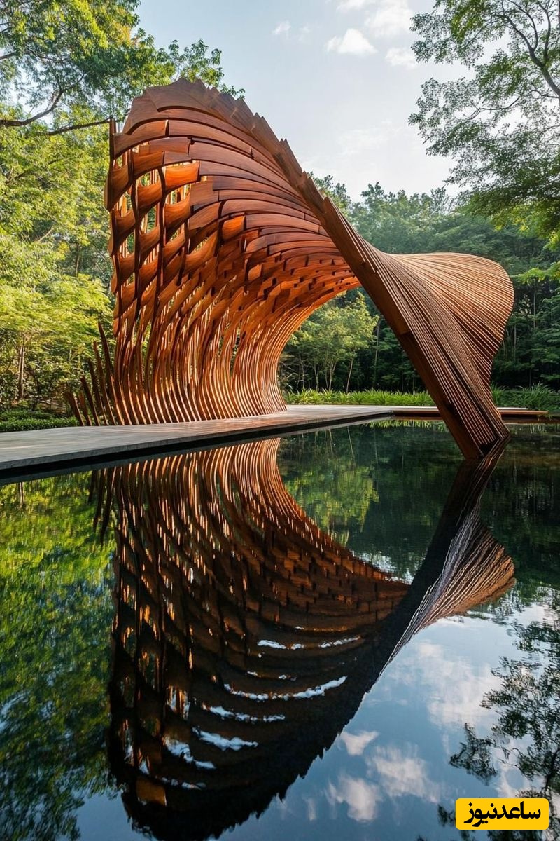 وقتی طبیعت و مهندسی دست به دست هم می‌دهند/ 5 پل شگفت‌انگیز ترکیب از چوب و بامبو! +عکس