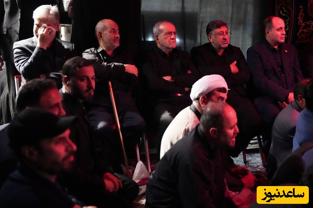 پزشکیان در روضه خانگی شهید لاریجانی