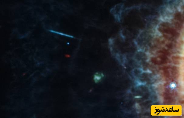 کهکشان کنار سحابی حلقه جنوبی