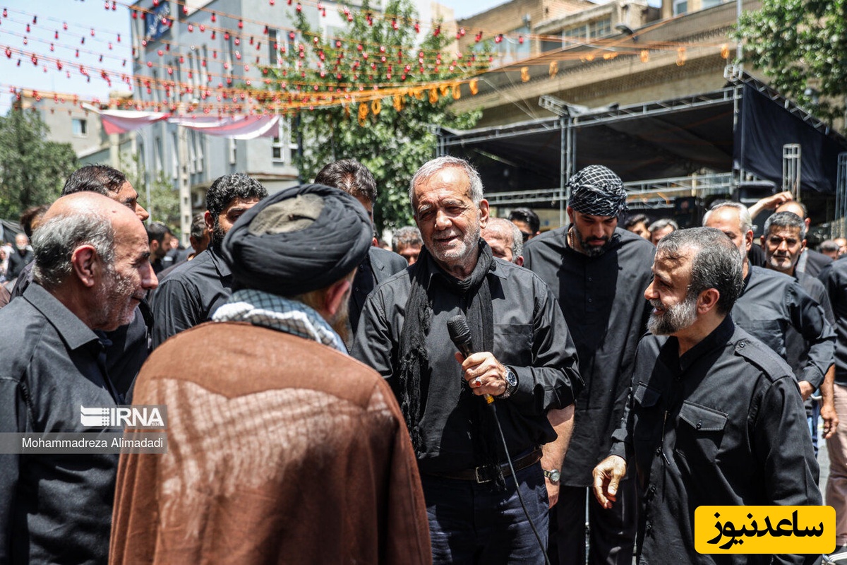 از شربت آلبالو تا هندوانه‌ی قاچ شده؛ تصاویری از نذری گرفتن مسعود پزشکیان از دست مردم+ عکس/ قبول باشه