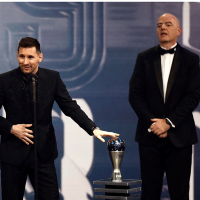 سخنرانی مسی بعد از دریافت جایزه بهترین بازیکن سال فیفا