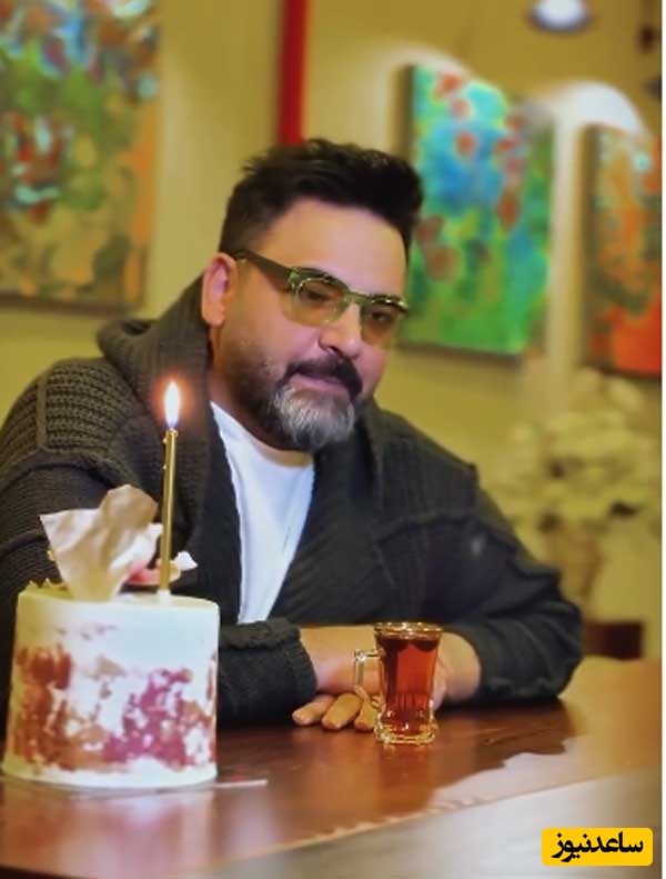 پست فوق احساسی و منحصربفرد احسان علیخانی برای تولدش که دیشب منتشر کرد؛ تولدی که کیکش فقط یدونه نون‌خامه‌ای بود!+ویدیو