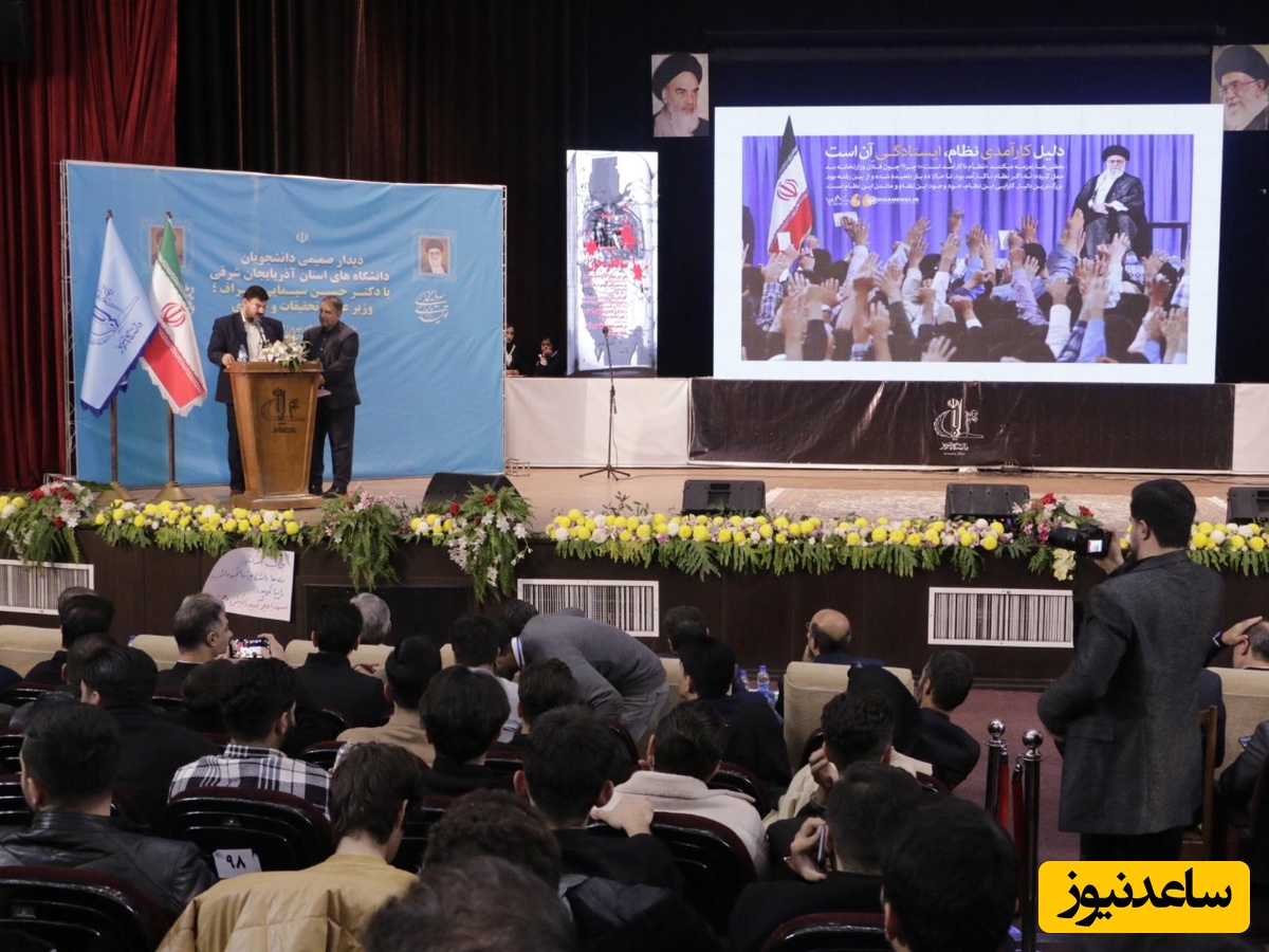 (ویدئو) وزیر علوم در تبریز پای دردِ دل دانشجویان نشست؛ طرح دغدغه‌ها و مطالبات در  روز دانشجو